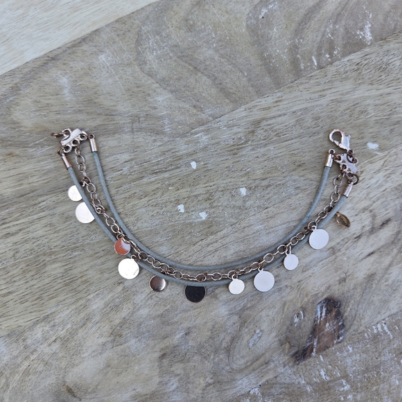 24. Rose Gold and Gray Women's Bracelet - Picture 5 of 8